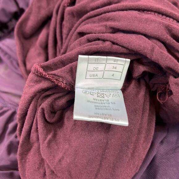 Deca Paris long sleeved drop waist dress in purple, size TO or xs - Picture 9 of 9